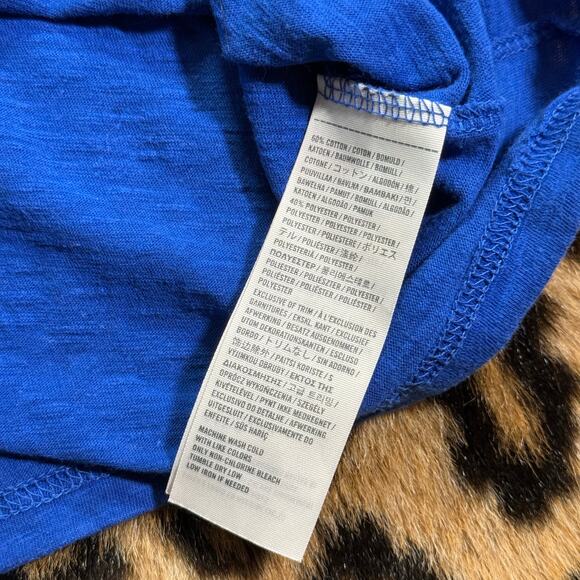 Hollister Blue Short Sleeve Baby Tee Top Size Large - Picture 6 of 6